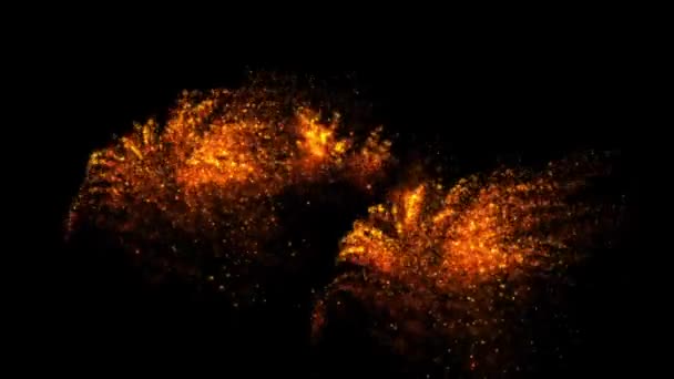 Animación Partícula Resplandor Abstracto Bengalas Cósmicas — Vídeo de stock