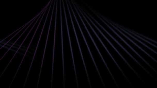 Hypnotic Grid Lines Creates Geometric Patterns Animation Computer Graphics — Stock Video