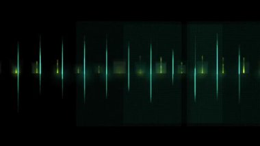 Hipnotik çizgiler geometrik desenler oluşturur. Animasyon. Bilgisayar grafikleri ögesi-HUD