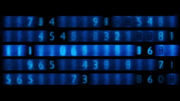 Tri Numérique Des Pixels Bruit Interface Technologique Futuriste Animation Hud — Video
