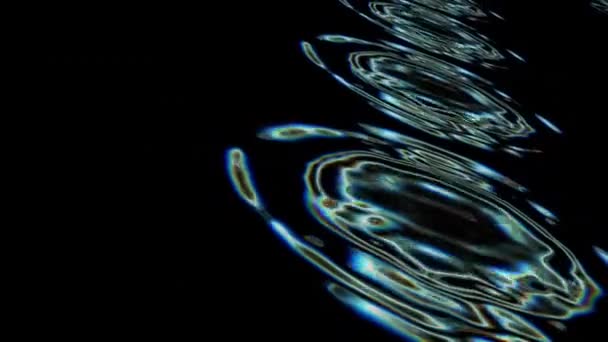从透视的液体抽象有机形式 — 图库视频影像