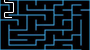 Maze 'in olası çözümlü canlandırması