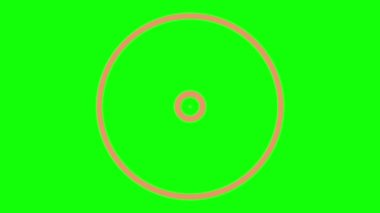 2d düz sarı Soyut Teknoloji Geometrik Video Canlandırması yeşil sceen üzerinde