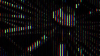 Farklı Yuvarlak ve Noktaların Soyut Seti Parlak Doku Canlandırması