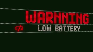 Piller Düşük, Uyarı Ekran Metni, Sistem İletisi, Bildirim - Canlandırma