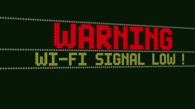 Wi-Fi Sinyali Düşük, Uyarı Ekran Metni, Sistem Bildirimi, Sistem İletisi -