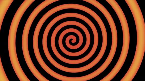 Анимация Красочная Спираль Движении Готовая Гипнозу — стоковое видео
