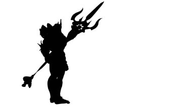 Neptün Silhouett 'in 3D çizimi