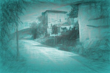 Old Town House 'un 3D çizimi