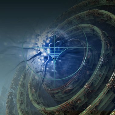 İnsan vücudundaki kanser hücrelerinin dijital 3D çizimi