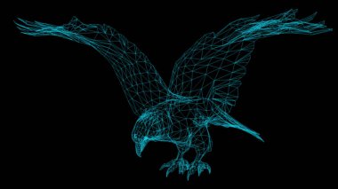 İzole edilmiş Low Poly grafik tasarımı