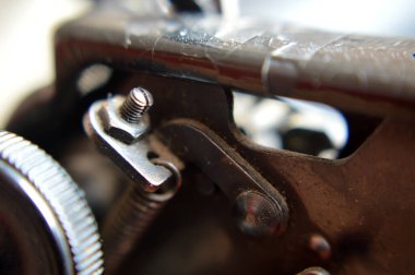 Vintage makine yazarak yazarak eski daktilo makinesi detay