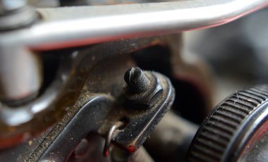 Vintage makine yazarak yazarak eski daktilo makinesi detay