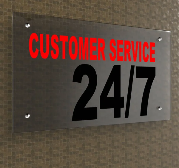 Render Creative Sign Words Customer Service — Stock Photo, Image