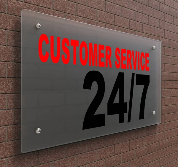 Render Creative Sign Words Customer Service — Stock Photo, Image