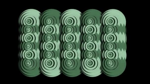 Abstract Hypnotic Circle Animated Background Psychedelic Optical Illusion — Stock Video