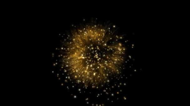 Animação Partícula Brilho Abstrato Flares Cósmicos — Vídeo de Stock