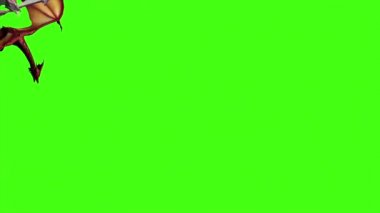 Yeşil ekranda uçan ejderhalar