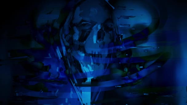 Abstraction Dessinée Main Dans Genre Horreur Pour Halloween Animation — Video