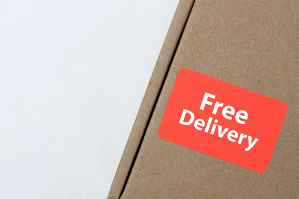 ücretsiz teslimat, iş, online alışveriş, e-ticaret ve teslimat kavramı - Not 