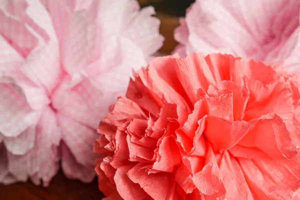 Flowers made of paper corrugating