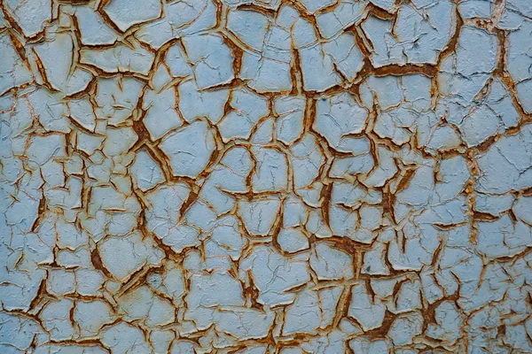 Mavi metalik doku eski boya ile