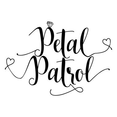 Petal devriye - Tipografi vektör eps 10 metinde yazı el. Harf komut dosyası düğün sign catch kelime sanat tasarım ver. Hurda rezervasyon, posterler, tekstil, hediyeler için iyi.
