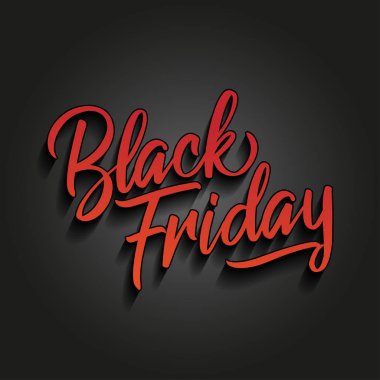 Cuma - yazı tasarım arka plan siyah. Elle çizilmiş kartı, arka plan yazı. Başlık sayfası, indirim, posterler, sosyal medya veya diğer yazdırma için vektör çizim.