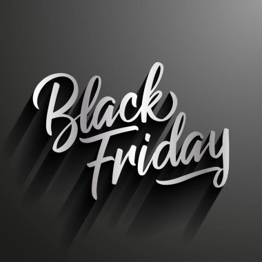 Cuma - yazı tasarım arka plan siyah. Elle çizilmiş kartı, arka plan yazı. Başlık sayfası, indirim, posterler, sosyal medya veya diğer yazdırma için vektör çizim.