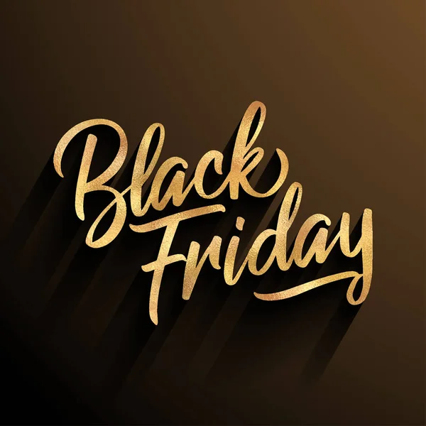 Black Friday Lettering Design Background Inglés Carta Letras Dibujada Mano — Vector de stock