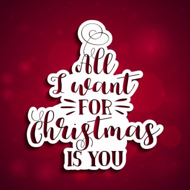 Tek Noel - hat ifade için Noel için istediğim. Elle çizilmiş Xmas tebrik kartları, davetiyeler için yazı. Aferin t-shirt, kupa, hurda rezervasyon, Hediyelik, matbaa. Tatil Fiyatları.