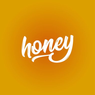 Bal - komik vektör metin tırnak. Poster veya t-shirt Tekstil grafik tasarım yazı. / Şirin illüstrasyon ile. Çevre koruma.