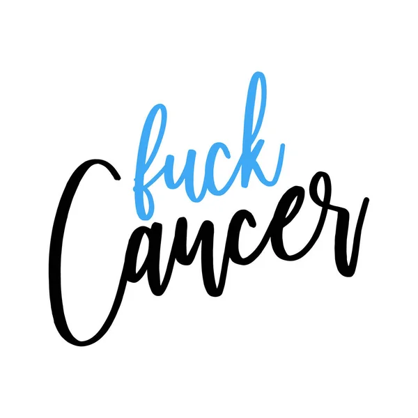 Fuck Kanker Prostaat Kanker Hand Getrokken Prostate Cancer Awareness Maand — Stockvector