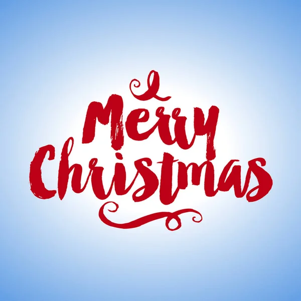 Boldog Karácsonyt Művészi Kifejezés Karácsonyra Kézzel Rajzolt Betűkkel Karácsonyi Üdvözlet — Stock Vector