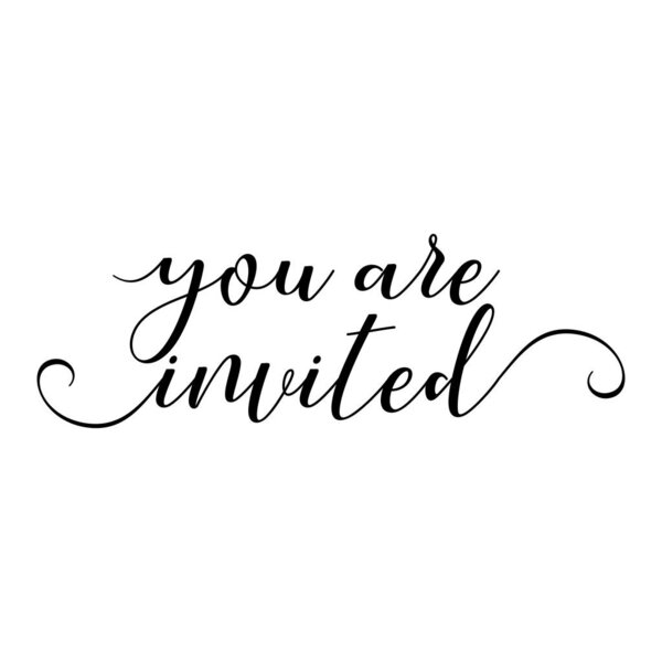 Приглашаем - ручное шрифтование текста в векторном формате eps 10. Ручная буква сценарий свадебный знак поймать слово арт дизайн. Хорошо подходит для заказа лома, плакатов, текстиля, подарков, свадебных наборов
.