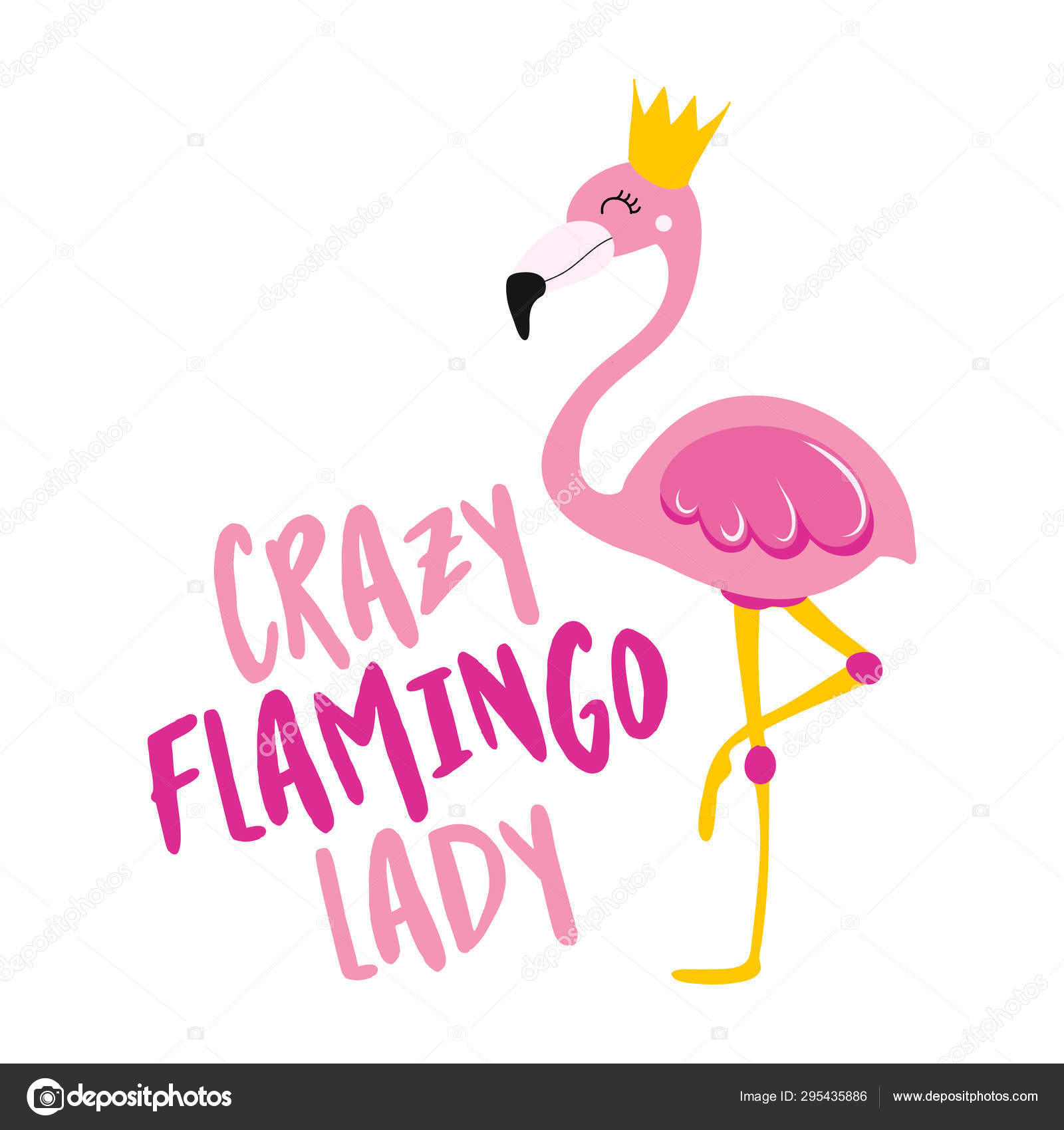 Loca Dama Del Flamenco Citas Motivacionales Pincel Pintado Mano Con Vector  de stock #295435886 de ©Azindianlany, image size:1600x1700