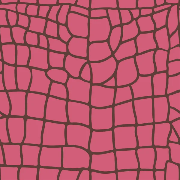 Crocodile Alligator Skin Pattern Design Funny Drawing Seamless Pattern Lettering Vector Graphics