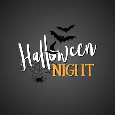 Cadılar Bayramı Gecesi - cadılar bayramı alıntısı siyah arka planda. Tişört, kupa, hatıra defteri, hediye, matbaa makinesi. Tatil alıntıları.