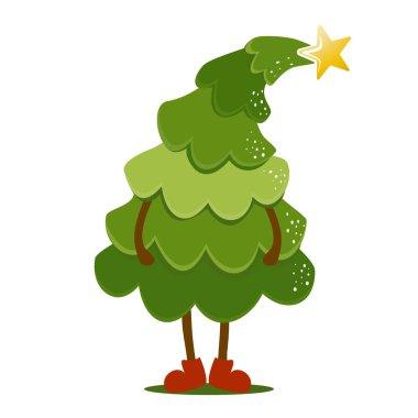 Komik el çizimi grinch ağacı - Kaligrafi tabiri Noel için. Noel tebrik kartları, davetiyeler için el yazması mektuplar. Tişört, kupa, hatıra defteri, hediye, matbaa makinesi. Tatil alıntıları.