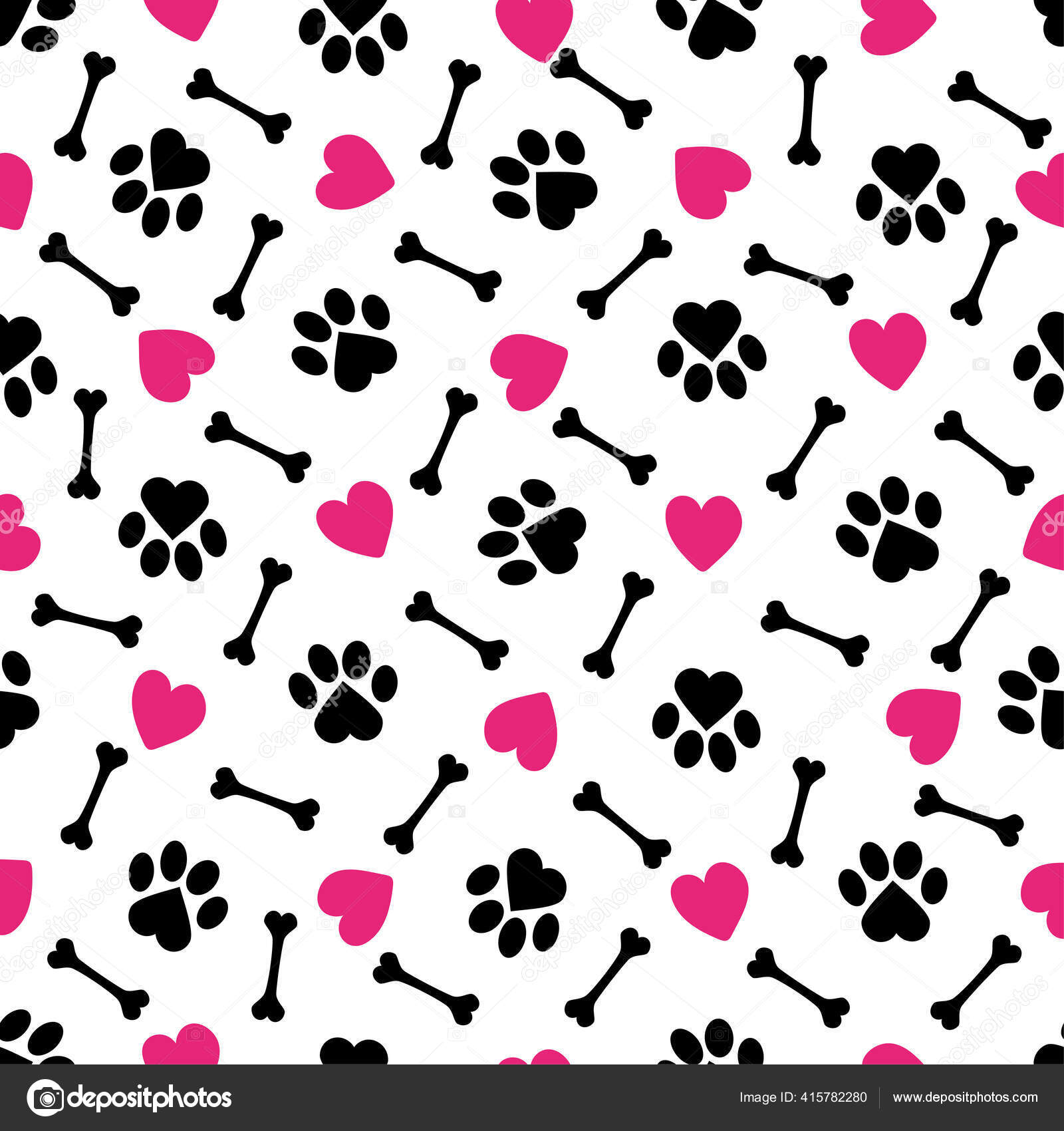 Seamless Dog Bone Wallpaper Background Pattern Vector Illustration Stock  Vector  Illustration of tile cuteness 156454752