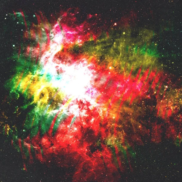 Abstract colorful space background. Stars of the planet and galaxy in a free space. Space background and texture. Nebula in space. Modern digital art. Multicolor background.