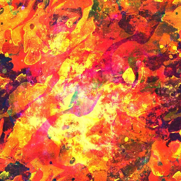 Colorful Watercolor Abstract pink yellow red green background. Multicolor grunge psychedelic red green texture with spots. Multicolor style digital painting. Blurred chaotic brush and tie dye pattern. Hand painting fabrics