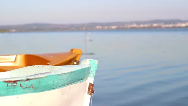 Barcos y mar en calma — Vídeos de Stock