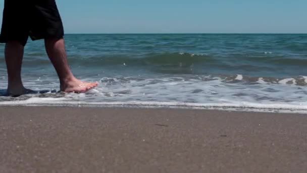 ชายเด นบนชายหาด 1920X1080 — วีดีโอสต็อก