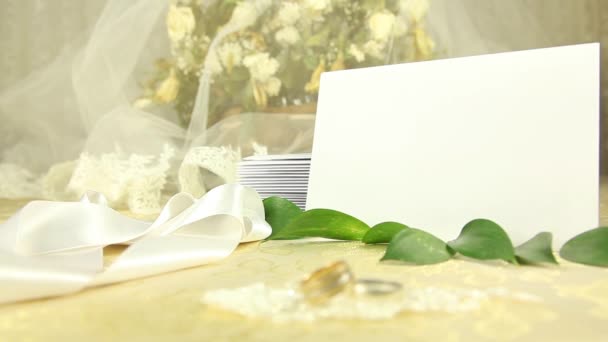 Carte d'invitation de mariage — Video