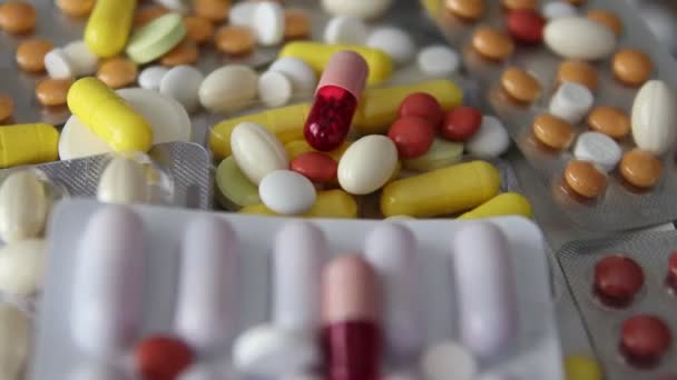 Pilules médicales comprimé spin vidéo 