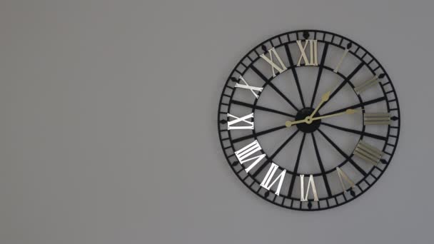 Clock Timelapse Run Fast Speed — Stock Video