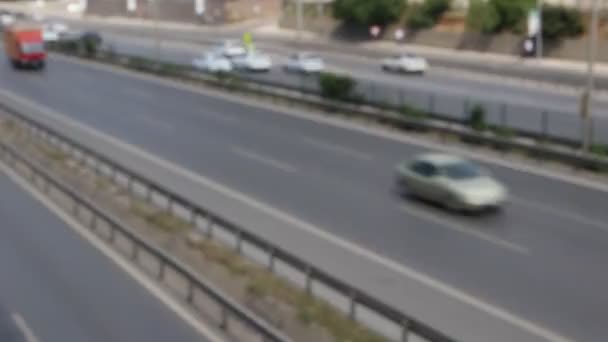 现代城市高速公路上的城市汽车交通 — 图库视频影像