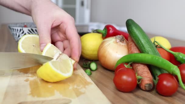 Παρασκευή Vegan κουζίνα τροφίμων — Αρχείο Βίντεο