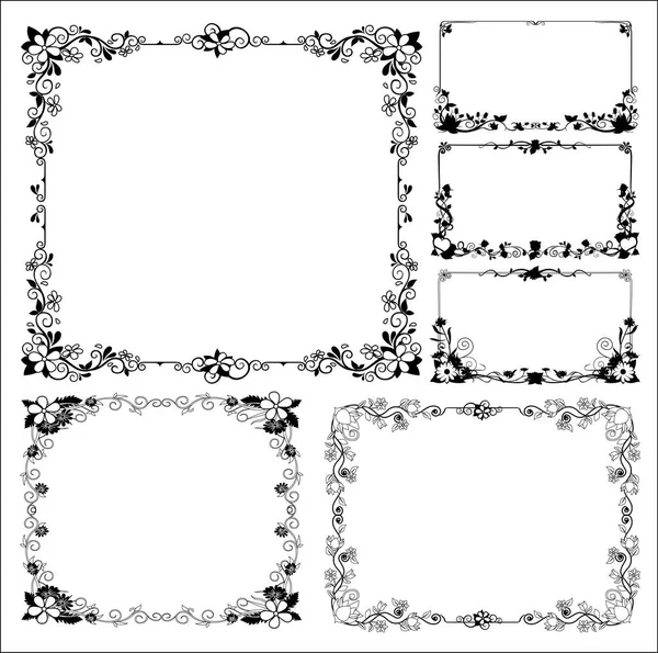 Design Vectoriel Style Motif Décoration Conception Bordure Est Motif Cadre — Image vectorielle